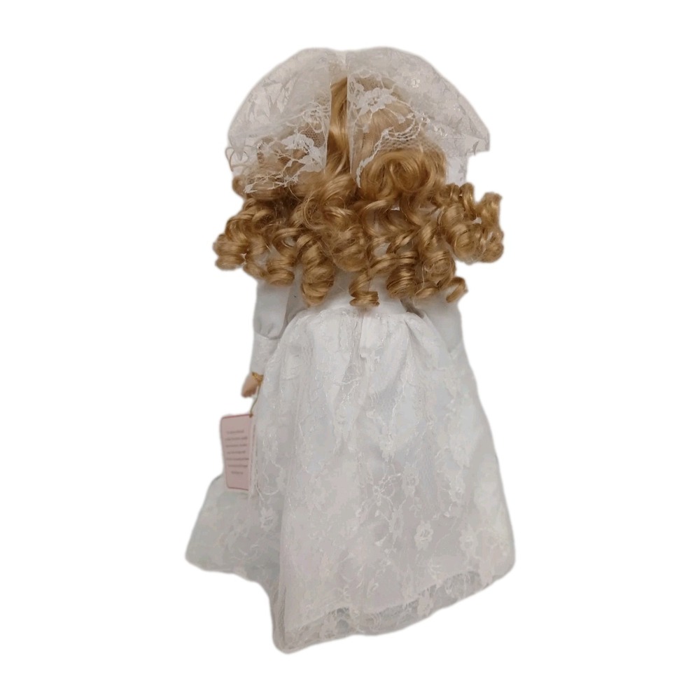 Porcelain 16" Victorian Girl Limited Edition Doll Blonde Hair Blue Eyes #Toy30 - Picture 5 of 13